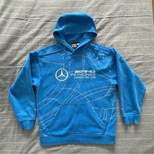 Puma F1 Mercedes AMG Petronas Blue Men's Hoodie (Small)